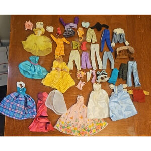 Vintage Lot of 40 Barbie Doll 12" Doll Clothing Dress Pants Shirts Swim 90s 00s